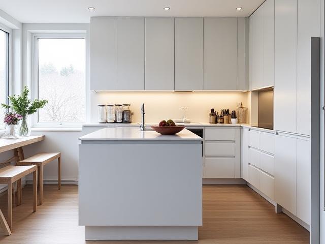 Stilrent og funksjonelt kjøkken i et hjem på Majorstuen, renovert av Anis Interiør.